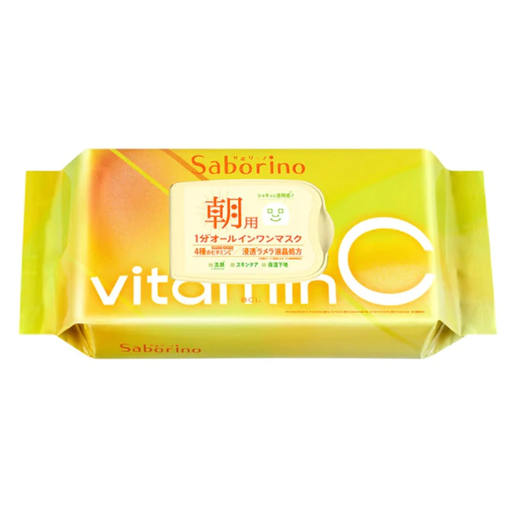 BCL Saborino Morning All-in-One Face Mask 30 Sheets - Vitamin C